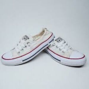 Converse Chuck Taylor All Star Womens Sz 9 White Shoreline Slip On 537084F